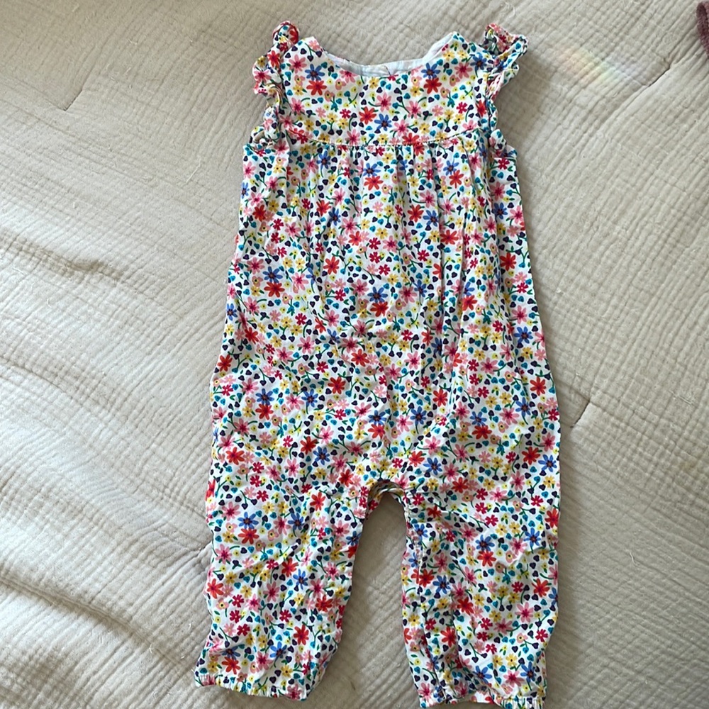 Baby Gap flutter sleeve romper, 3-6 months
